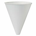 Dart BARE ECO-Forward Treated Paper Funnel Cups, 10oz. White, 4PK 10BFC